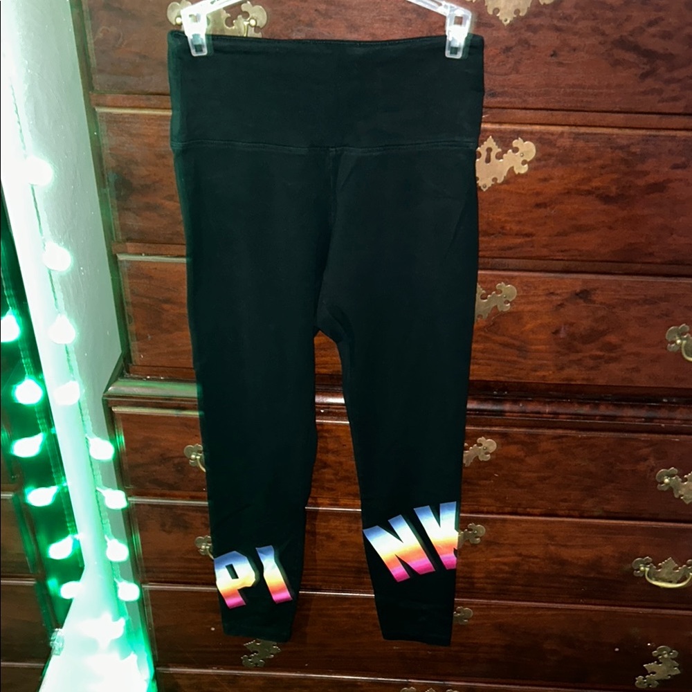 PINK Victoria's Secret Kids Black Leggings